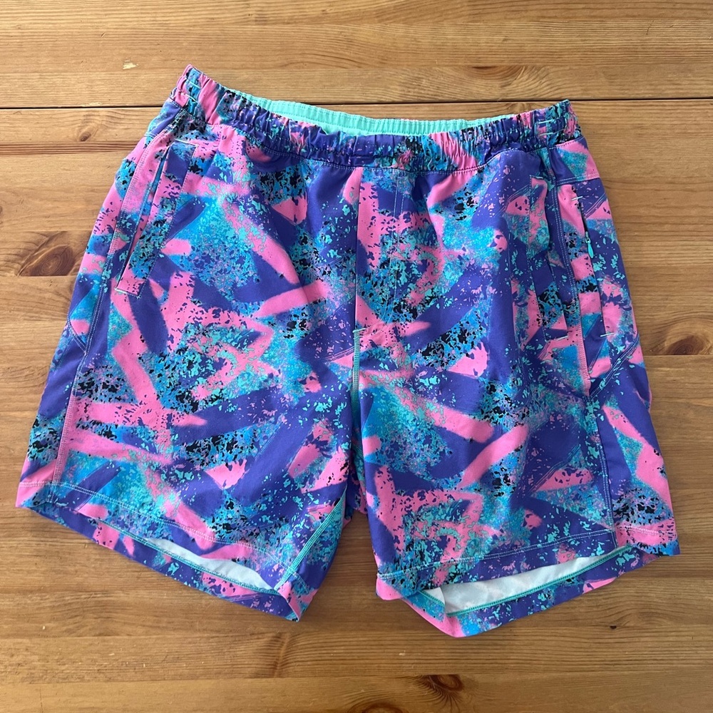 Birddogs Men's Athletic Shorts - Pink and Blue